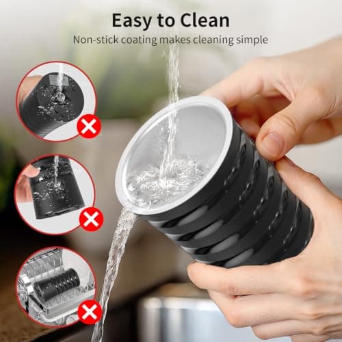 Milk Frother, 4-in-1 Milk Steamer and Frother, Auto Shut-Off Frothers, Cream view 3