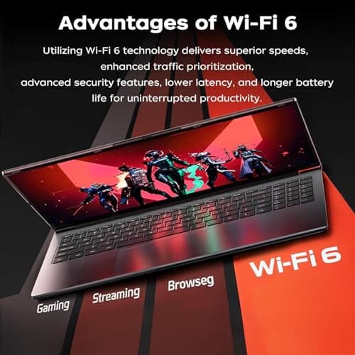 2026 AMD Gaming Laptop with AMD Ryzen 7 7735HS Processor (8C/16T, Up to 4.75GHz) 16 Inch FHD Screen Laptop Compute 16GB RAM 512GB ROM Windows 11 Laptop, HDMI, WiFi-6, Type-C, Webcam, Backlit Keyboard view 6