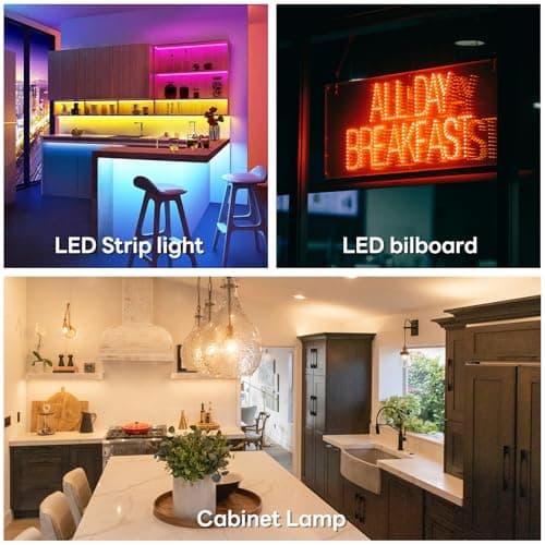 UPWATT LED Driver 60W Waterproof IP68 Power Supply Transformer Adapter 110V-250V AC to 24V DC Low Voltage Output for LED Light, Computer Project, Outdoor Light and Any 24V DC led Lights, 60W24V-N view 6