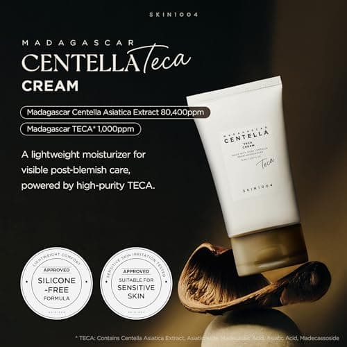 SKIN1004 Madagascar Centella TECA Cream, Korean Centella Face Moisturizer for Blemish-Prone Skin with TECA & PDRN, Cica Cream for Oil & pH Balance with Vitamin E, Korean Skin Care, 2.53 fl.oz / 75ml view 2