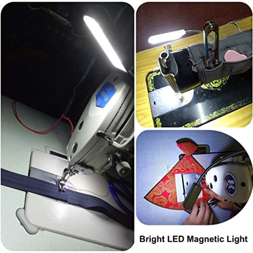 Amazing power Sewing Machine Light LED Flexible Gooseneck Work Lamp with Magnetic Mount Base for Workbench Lathe Drill Press view 7