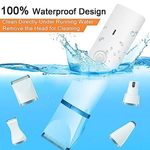 Veeconn Dog Clippers Grooming Kit Hair Clipper-Low Noise Paw Trimmer- Rechargeable - Cordless Quiet Nail Grinder Shaver for Cats and Other Pets view 3