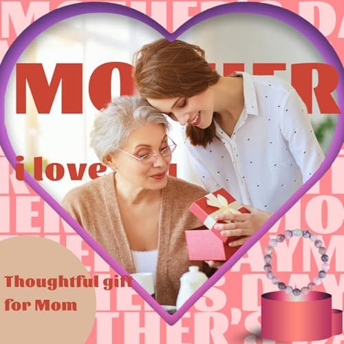 Oeyliz Mothers Day Gifts for Mom Women Mama Bracelet Best Mama Personalized Unique Presents Mother's Day Birthday Christmas Natural Stone Bracelet view 4