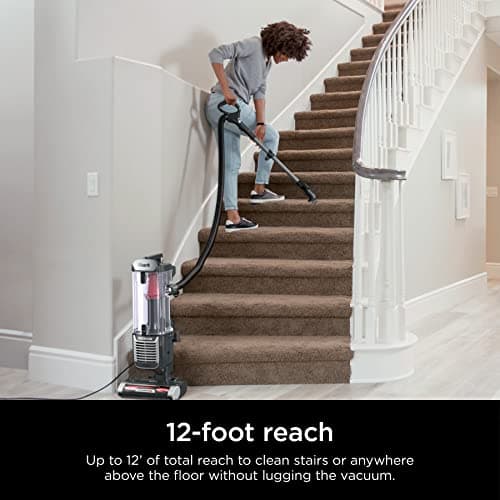 Shark ZU102 Rotator Pet Upright Vacuum with PowerFins HairPro & Odor Neutralizer Technology, Charcoal, 2.9 L Dust Cup view 3
