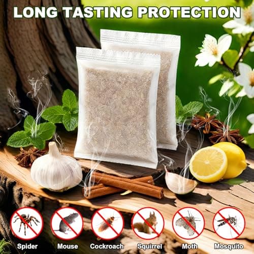 HLISIS 15 Pack Mouse Repellent Pouches, Peppermint Oil Repellent for Mice, Natural Rodent Repellent Pouches Effectively Repels Rodents, Mosquito, Spiders, and Other Pests, Indoor & Outdoor Use view 3