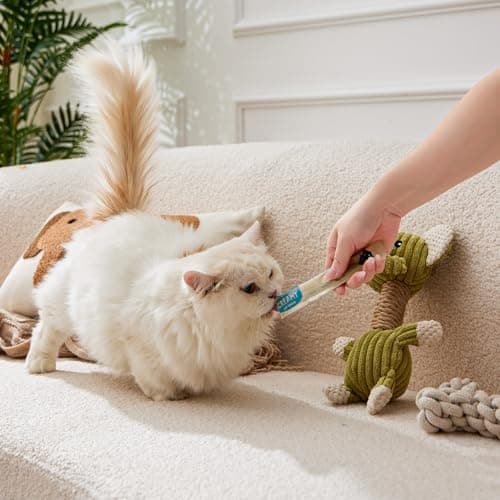 PETPHABET Lickable Cat Treats Squeeze, Creamy Puree Squeezable Wet Kitten Treats, Tuna & Chicken Recipe 20 Tubes, Paste Snacks for Skin & Coat Health, Digestive Care, High Protein, Grain Free view 5