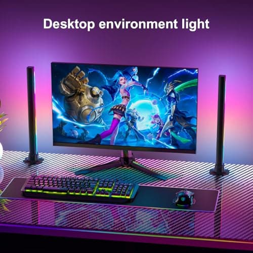 MIHEAL RGB Light Bar, Music Sync RGB LED Lights Bar, USB Powered Mood Lighting, Remote Control Color Changing Gaming TV Backlight, 8 Dynamic Modes for PC Room Monitor Desk … view 5
