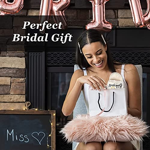 PGN ART Women’s Bridesmaid Slippers Bride Slippers for Wedding Day Bride Gifts for her Engagement Gifts for Women Wedding Slippers Bridal Shower Gifts for Bride to Be Gifts for Her view 2