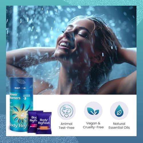 BodyRefresh Shower Steamers Aromatherapy 8 Pack - Birthday Gifts for Men Him,Mothers Day Gifts for Mom Wife,Shower Bombs with Natural Esseential Oils for Home Spa Relaxation,Stress Relief Self Care view 4