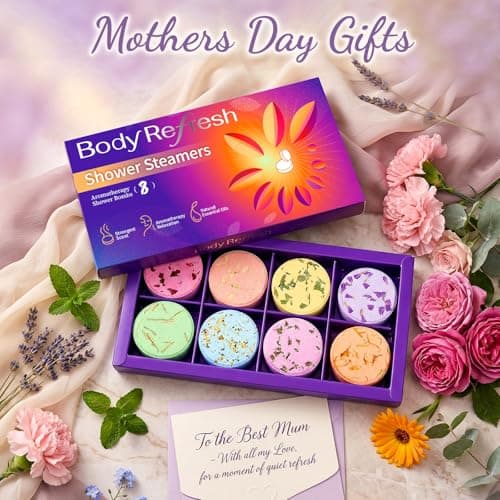 Shower Steamers Aromatherapy - 8 Pack Shower Bombs with Essential Oils, Mothers Day Gifts for Mom Wife, Birthday Gifts for Women Self Care Relaxation Home SPA Stress Relief Teacher Appreciation Gift view 6