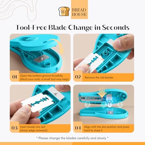 KacNacPro Bread Lame Sourdough Scoring Tool, Extractable & Magnetic Bread Scoring Tool, Bread Scoring Knife for Sourdough Bread Baking, Bread Scorer Tool with 5 Replaceable Razor Blades view 4