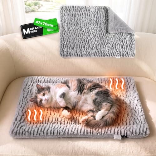 Mora Pets Self Warming Cat Bed Self Heating Cat Pad Pet Mat Indoor Outdoor — image 1