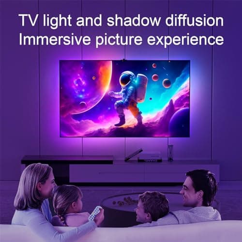 MIHEAL TV LED Backlight with AR Sensor,9.84FT RGB Strip Lights for 43-55 inch PC, TV & Monitor, Smart TV Lights Behind That Sync with Screen, Compatible with App Music Sync, for Gaming Room view 5
