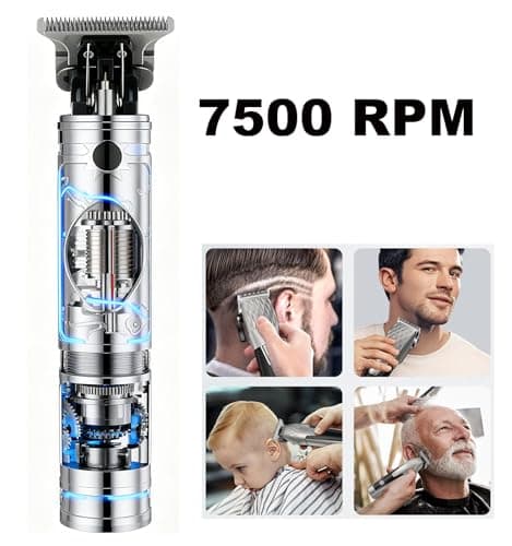 Ofmeow Beard Trimmer for Men Cordless Hair Clippers with LCD Display Professional Gooming Set Haircut Trimmers Rechargeable Shaver Gift for Kid Boyfriend Boy Family view 4