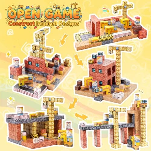 100-Piece Magnetic Building Blocks for Kids STEM Learning Toy view 4