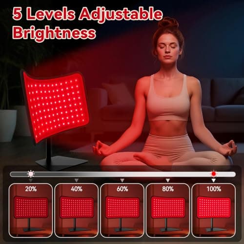 Red Light Therapy for Face Body, 2-in-1 Infrared Red Light Panel with Belt view 6