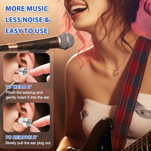 Laudexua High Fidelity Concert Ear Plugs, 2 Pairs Ear Protection Musician Earplugs for Concerts, Music Festival, Motorcycle, and Other Noise Reduction Events view 5