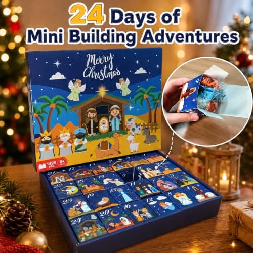 TroupePal Nativity Advent Calendar 2026, Christmas Countdown Building Set | Nativity Scene Set; Holiday Countdown; Gift for Kids & Family; Plastic Edition; Interactive Daily Surprises view 5