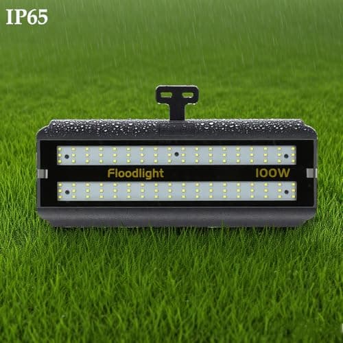 UPWATT 100W LED Floodlight, 5200lm 500W Equivalent Bright LED Work Light, 6500K Daylight Light for Warehouse & Home Workshop view 4
