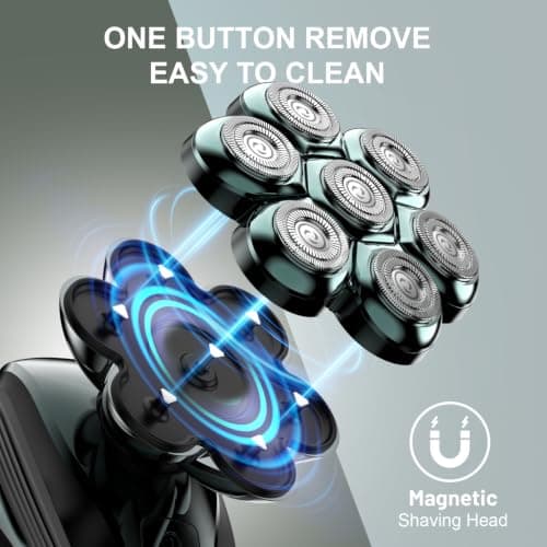 Head Shavers for Bald Men: 7D Floating with 120-Min Run & IPX7 view 4