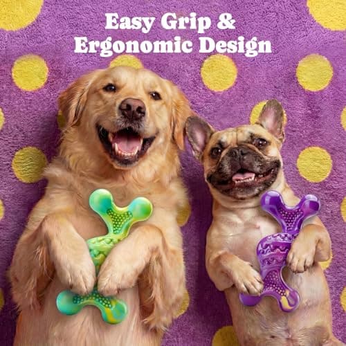 Kseroo Dog Toys for Aggressive Chewers: Larger Size, Weighing 400g, 2 Pack Tough Dog Toy for Medium & Large Dogs Weighing 30-120 lbs, Indestructible Dog Chew Toys view 5