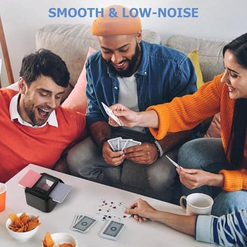 Vipdream Automatic Card Shuffler for 1–2 Decks, Rechargeable Electric Card Shuffling Machine with USB-C view 6