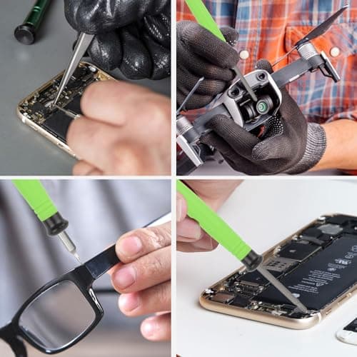 DSBYKJ 39 in 1 Professional Magnetic Mini Repair Tool Set Cell Phone Computer Watch Eyeglasses Removal Tool Set Non-Slip Anti-Static Mini Portable Screwdriver Set view 5