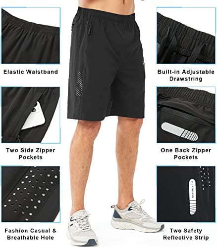 NORTHYARD Men's Athletic Running Shorts Gym Workout Shorts 7"/ 9"/ 5" Quick Dry Lightweight Sports Basketball Exercise Tennis view 4