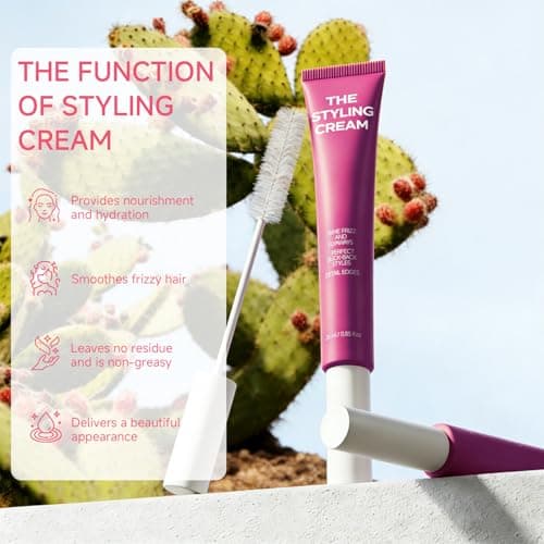 FAMIKYA Hair Mascara for Flyaways, Fly Away Hair Stick, Wax Stick for Hair, Lightweight Anti Frizz Slick Back Hair Styling Wax Stick, Taming Wand Gel for Smoothing Women Girls view 2