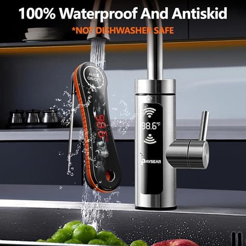 0.5 Sec Instant Read Meat Thermometer Digital, Digital Thermometer, Paysean Thermometer for Grilling, BBQ, Candy, Liquid, Beef, Gifts for Him Dad Men Birthday view 6