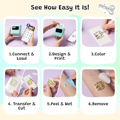 TK20 Temporary Tattoo Maker for Kids, Birthday Gift & Toys for Kid view 2