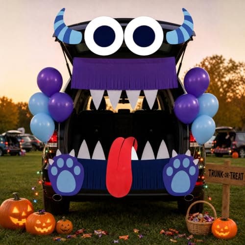 Monster Trunk or Treat Car Decorations Kit for SUV Halloween Decor view 4