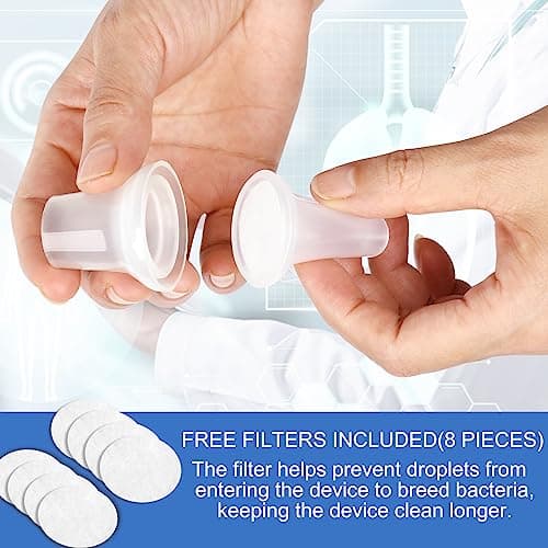 Breathing Exercise Device for Lungs, Lung Expansion and Mucus Relief Device, Portable Expiratory Breathing Exerciser with A Set of Accessories, Breathing Trainer for Lung Cleanse(Blue) view 5