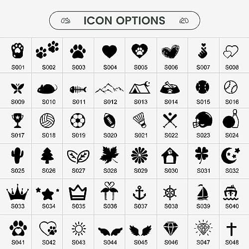 Dog Tags Personalized for Pets - YEHANTI Personalized Dog Tags with Lovely Icons, Durable Stainless Steel Pet ID Tags for Small Large Dogs Cats, Custom Dog Name Tags Engraved on Both Sides (Bone) view 4