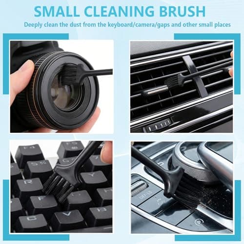 15PCS Crevice Cleaning Brush Set, Hard Bristle Grout Scrub Brushes, Multifunctional Gap Detail Cleaning Tools for Bathroom, Kitchen, Window Sill, Tile Corners & Household Deep Cleaning view 7