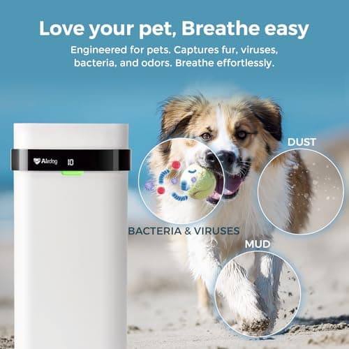 Airdog X5 Pet Air Purifier for Homes Large Room up to 1614 sq ft,TPA Technology Powerful Filtration, Washable Filter, AQI Display, Air Cleaner for Pet Hairs,Dander,Odor,Allergies view 2