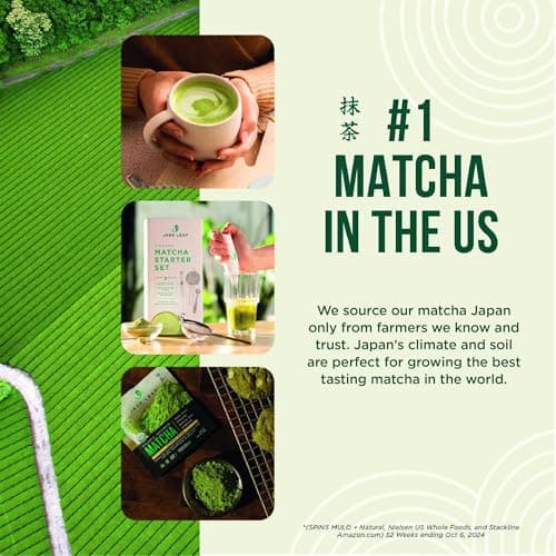 Jade Leaf Matcha - Traditional Bamboo Whisk (Chasen) + Scoop (Chashaku) - Replacement Tea Set For Frequent Green Tea Powder Preparation - Great Gift for Matcha Lovers view 6