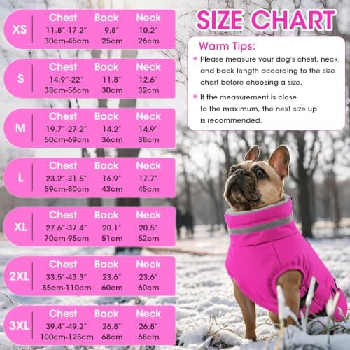 Dogcheer Waterproof Dog Coat with Harness, Adjustable Dog Jacket with Pockets view 4