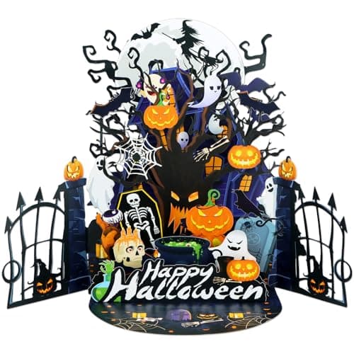 D4DREAM Pop Up Happy Halloween Card, Halloween Gifts for Kids Adults — image 1
