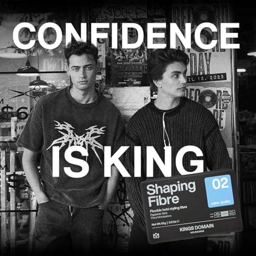 Kings Domain Melbourne Shaping Fibre | Hair Paste for Men | Medium Hold Styling Paste | Adds Natural Movement & Texture view 6