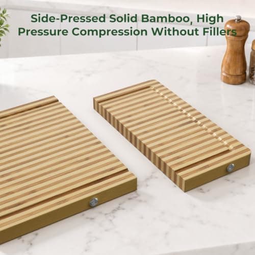 Formaldehyde Free, Glue Free, Large Bamboo Cutting Board view 4