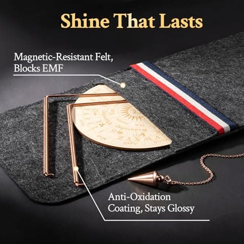 99.9% Copper Dowsing Rod, Spiritual Exploration Divination Tools-2L Copper Divining Rod for Ghost Hunting Equipment Water Line Locating Witching Spirit - Set Upgrade view 4