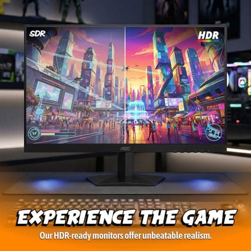 AOC 27 Inch QHD Gaming Monitor 240Hz 0.3ms, Overclock 260Hz, IPS, 2560x1440, G-Sync Compatible, HDR Ready, DisplayPort 1.4 HDMI 2.0, VESA Mount, 3-Year Zero-Bright-Dot, Q27G41ZE view 2