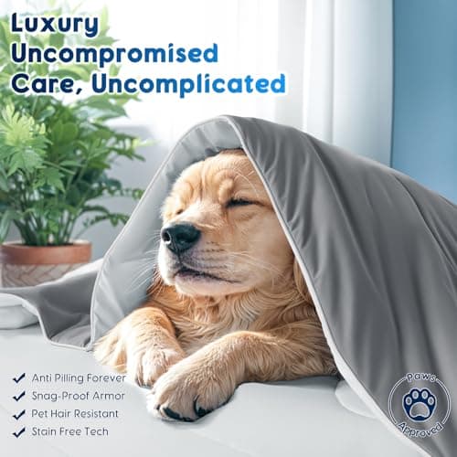 Gehtmnl Cooling Blanket for Hot Sleepers & Night Sweats – Cooling Comforter, Breathable Lightweight Double-Sided Summer Bedding, Breathable Soft All Season (Frosty Light Grey, Queen(90"x90")) view 4