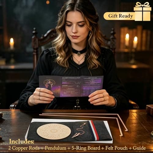 99.9% Copper Dowsing Rod, Spiritual Exploration Divination Tools-2L Copper Divining Rod for Ghost Hunting Equipment Water Line Locating Witching Spirit - Set Upgrade view 6