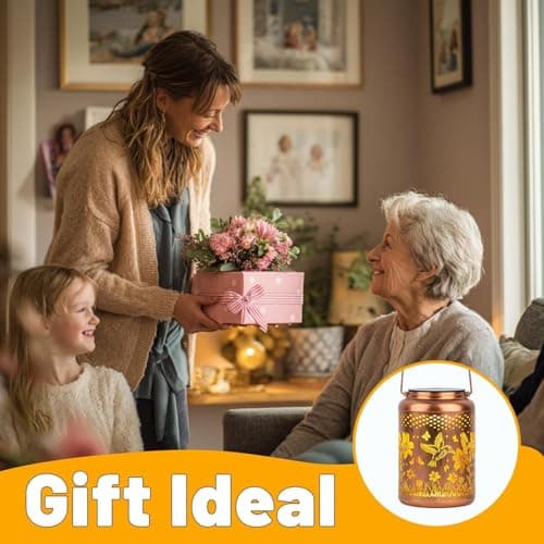 Solar Lanterns Outdoor Waterproof Hummingbird, KagoLing Birthday Gifts for Women Mom Grandma, Garden Decor Hanging Solar Lights Outdoor Metal Lantern Decoration Outside for Yard, Patio, Backyard view 3