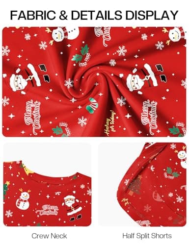 JUSTFASHIONNOW Womens Pajama Sets Striped Two Piece Lounge Sets Long Sleeve Top and Split Shorts Print Sleepwear Comfy Pjs view 6