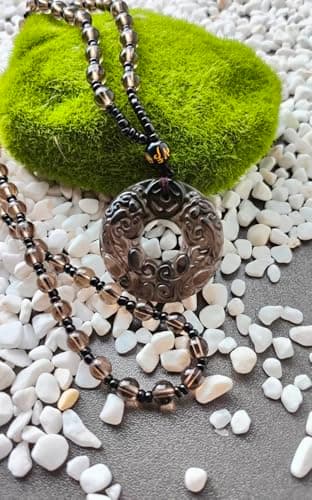 FUDIDU Necklace, Adjustable 16-25 Inch Cord, Crystal for Empowerment and Guarding Women&Men, Trendy Boho Necklaces for Men & Women, Cute Jewelry Gifts for BestFriends, Dainty Stackable Couple view 2