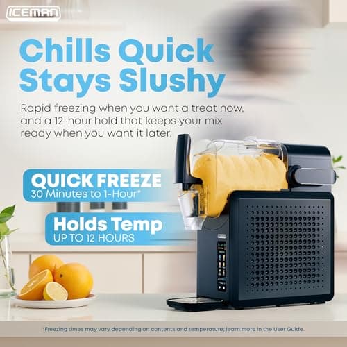Iceman by Chefman Slush-Ease MAX 90oz Slushie Machine, 64oz Liquid Capacity Frozen Drink Maker & Slushy Machine with 5 Presets and LED Display, Perfect for Frozen Margaritas, Frappes, Smoothies view 6
