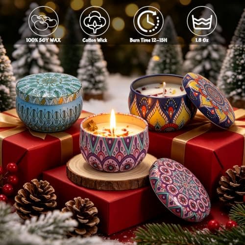 Advent Calendar 2026 for Adults – 24 Day Scented Candle Countdown Calendar | 100% Natural Soy Wax, Christmas Holiday Gift for Mom Wife Grandma Teens, Relaxation & Stress Relief Home Decor view 5